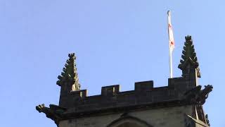 st thomas church sutton in craven church clock strikes the hours only [upl. by Nilek]