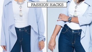 How To Instantly Fix Long Sleeves  No Sew [upl. by Ycaj146]