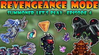 Summoner Lets Play on Revengeance Mode  Episode 4  Terraria Calamity Mod [upl. by Wilonah492]