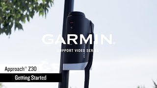 Garmin Support  Approach® Z30  Getting Started [upl. by Esdras839]