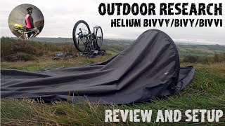 Outdoor Research OR Helium Bivvy review and setup [upl. by Liddy]