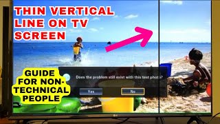 How to Fix Thin Vertical Line on Samsung TV Screen  Easy Fixes for NonTechnical People [upl. by Enovi]