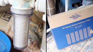 Water Filter Change with Membrane Solutions String Filter [upl. by Onimixam]