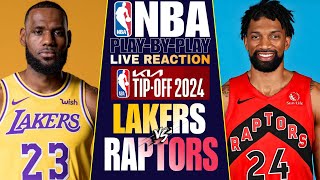 🔴LA LAKERS vs TORONTO RAPTORS │ LIVE NBA Basketball Game PlayByPlay Reaction amp Scoreboard [upl. by Aluap]