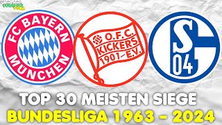 Bundesliga Wer hat die meisten Siege 19632024 [upl. by Akimahs851]