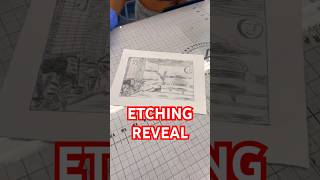 PRINT REVEAL etchingcopperplate fineartartprintmakingasmr linocutprintingpressartschool [upl. by Rego171]