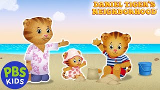 Daniel Tigers Neighborhood  Daniel and Baby Margarets Beach Play  PBS KIDS [upl. by Akemahs]