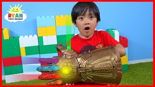 Marvel Avengers Thanos Infinity Gauntlet Hasbro Gear Test [upl. by Akeihsat]