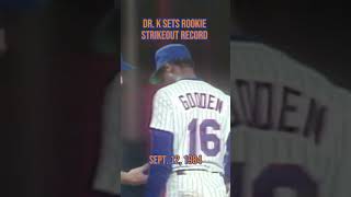 Dwight Gooden Sets Rookie Strikeout Record mlb baseball strikeouts [upl. by Hoffer3]