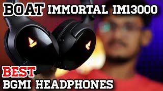 boAt Immortal IM1300 Bluetooth BGMI Gaming Headphones  Review  BGMI Gaming Headphones Under 2500 😍 [upl. by Shulem]