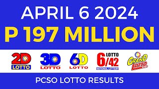 Lotto Result April 6 2024 9pm PCSO [upl. by Afrika991]