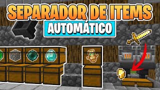 ORDENADOR de ITEMS AUTOMATICO para MINECRAFT ✅ Item Sorter [upl. by Damiani]