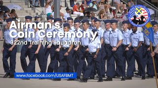 322nd Training Squadron Airmans Coin Ceremony  July 19 2023 [upl. by Caputto]