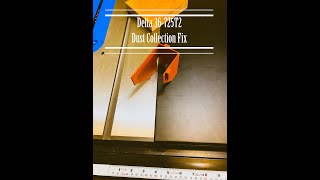 Dust Collection Fix for Delta 36 725T2 Tablesaw [upl. by Woodie948]