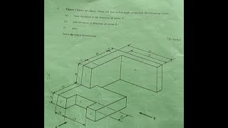 FIRST ANGLE ORTHOGRAPHIC PROJECTION [upl. by Annerol79]