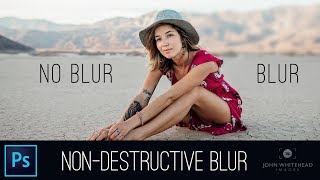 NonDestructive Lens Blur with Adobe Photoshop CC [upl. by Skell]