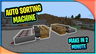 How To Make Auto Sorter In Minecraft Pe  Fully Automatic Item Sorter 116  117   Hindi [upl. by Nicolas968]