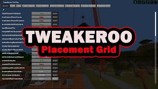 Tweakeroo Placement Grid  quickly place torches equal distance apart minecraft [upl. by Yaner]