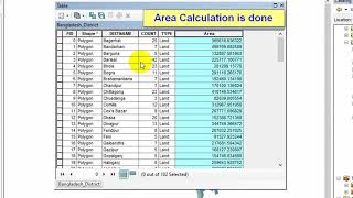 Area Calculation in ArcGIS 2020 [upl. by Marylin255]