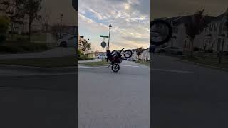 Yz125 wheelies 2stroke yz250 yz125 bikelife bikeshorts bikestunt 12oclock [upl. by Dulla]