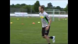 Fußballcamp Tony Jantschke trainiert Nachwuchskicker  ELSTERWELLE [upl. by Arais]