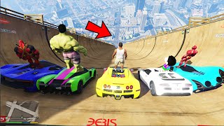 Franklin Taking Challenge To Defeat Shinchan In GTA 5 [upl. by Ardra]