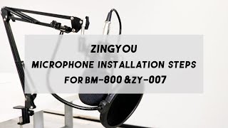 ZINGYOU OFFICIAL How To Set Up Your ZINGYOU Microphones for BM800 amp ZY007 [upl. by Gnuh990]