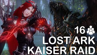 Lost Ark Kaiser 16Player Raid All Phases Full Run Gameplay PUG [upl. by Scheck]