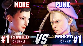 SF6 ▰ MOKE 1 Ranked ChunLi vs PUNK 1 Ranked Cammy ▰ Ranked Matches [upl. by Ramedlab]