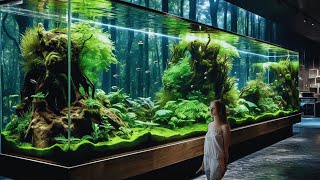 Discovering the Most Beautiful and Larger Fish Tank Aquatic Masterpieces [upl. by Pampuch]