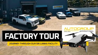 FPV drone factory tour of Autogroups vehicle conversion facility [upl. by Aehtla]