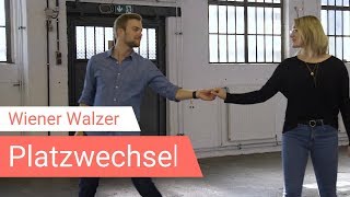 Wiener Walzer Figur Platzwechsel tanzen lernen [upl. by Grider]