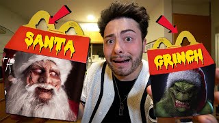 DO NOT ORDER SANTA CLAUS AND GRINCH HAPPY MEAL AT 3 AM GROSS [upl. by Grannia]