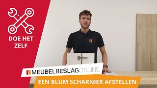 HOE STEL JE EEN BLUM SCHARNIER AF [upl. by Naeruat337]