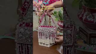 Doli design party purse ke colours pasand jarur aayenge shorts ytshorts viralshorts clutches [upl. by Ahseekat]