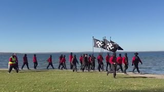 NeoNazi group marches in downtown Madison Wisconsin [upl. by Aridatha]