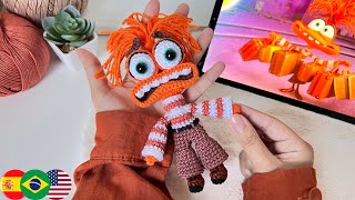 Ansiedad Amigurumi Tutorial🧡  Personajes de Inetensamente Crochet✨ [upl. by Lyrehc]