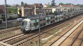 Gare de HouillesCarrièressurSeine 3  RER A et Transilien L [upl. by Wolfie]