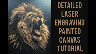 HowTo Laser Engraving Painted Canvas Full Tutorial  Very Detailed No Secrets [upl. by Killigrew993]