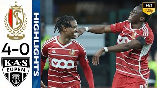 Standard de Liège vs KAS Eupen 40 Highlights  Standard  Eupen  Jupiler Pro League 2024 D1A [upl. by Aicenad]