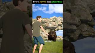 How to survive from grizzly bear attack  shorts [upl. by Elvira801]