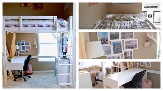 Rainas Loft Bed Room Tour UPDATED  Three Peas [upl. by Anifur]