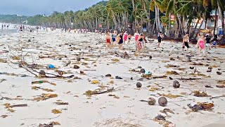 Look This is BORACAY White Beach on July 23 2024 Bagyong Carina [upl. by Worthington]