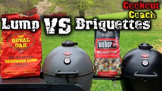 Lump Charcoal VS Charcoal Briquettes Which Burns Longer [upl. by Katrinka]