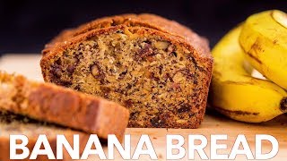 Moist Banana Bread Recipe  Sweet Bread [upl. by Dihaz]