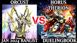 Orcust vs Horus Therion  High Rated  Dueling Book [upl. by Rondi]