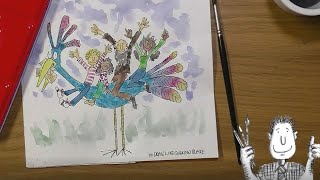 2 Using Water Colour like Quentin Blake [upl. by Satterfield]