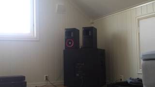 Cerwin Vega XLS6 Sound QualityBass Test 80 Watts [upl. by Heigl182]