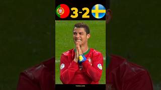 Portugal vs Sweden Match Hattrick Ronaldo football shorts youtube [upl. by Memberg300]