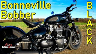 2018 Triumph Bonneville Bobber Black  First Ride  Review  ENDE Subs [upl. by Lipson]